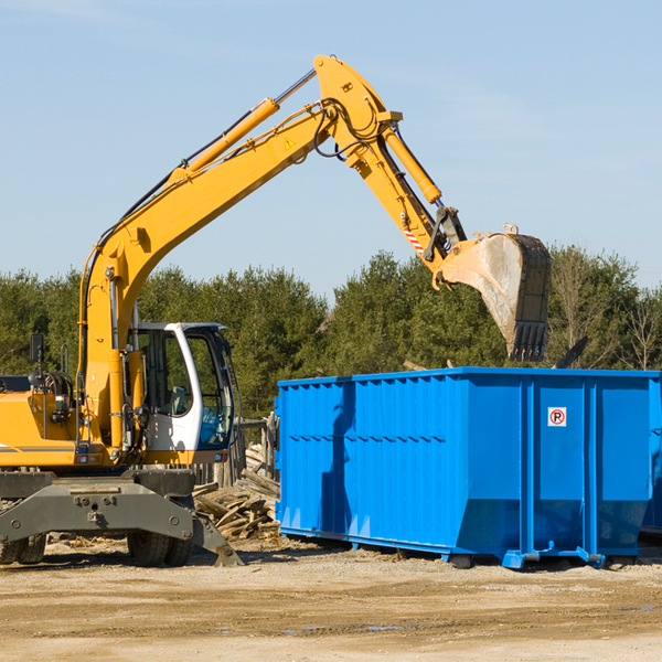 are there any restrictions on where a residential dumpster can be placed in Glidden TX